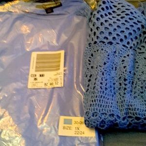 Sweater with crop shirt